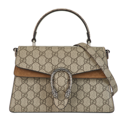 Dionysus Top Handle, Canvas, Beige, 486628, DB/S, 2*